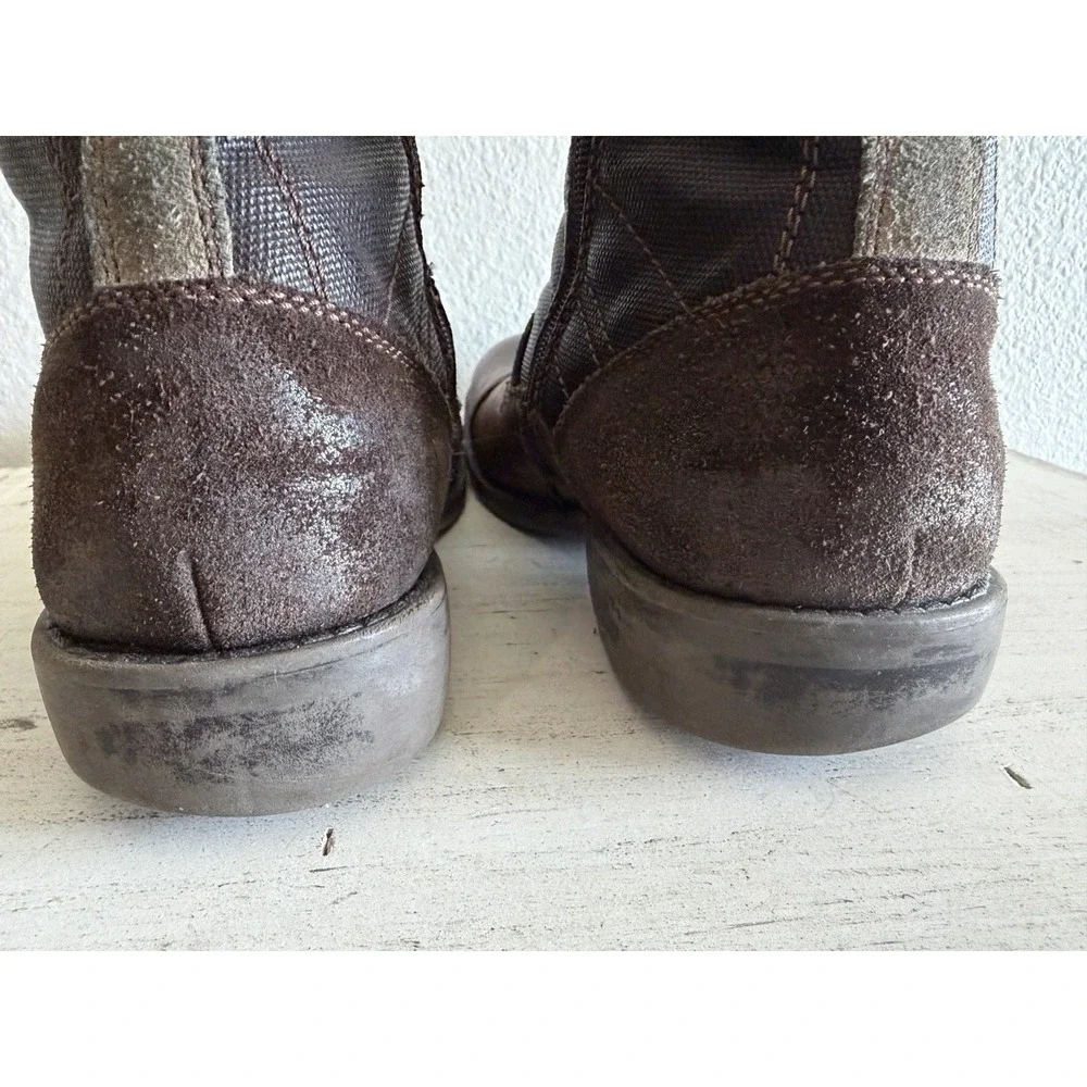 Alfani Grouch Men's Lace Up & Zip Boots Size Two-Tone 9‎
